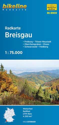 Bikeline Radkarte Deutschland Breisgau 1 : 75 000