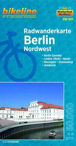 Bikeline Radwanderkarte Berlin Nordwest 1 : 60 000 de Esterbauer Verlag