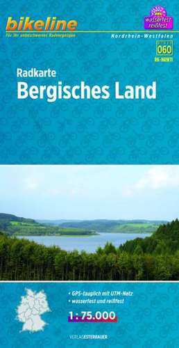 Bikeline Radkarte Bergisches Land 1 : 75 000 de Esterbauer Verlag