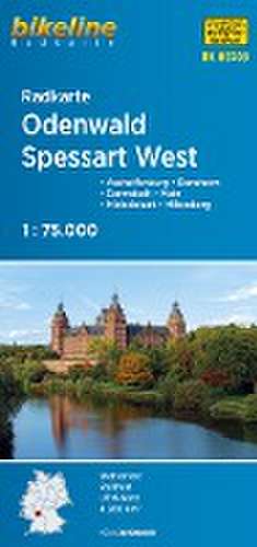 Radkarte Odenwald Spessart West (RK-HES08) de Esterbauer Verlag