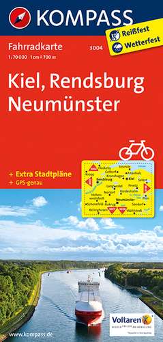 Kiel - Rendsburg - Neumünster 1 : 70 000 de KOMPASS-Karten GmbH