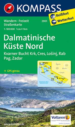 Dalmatinische Küste Nord 1 : 100 000