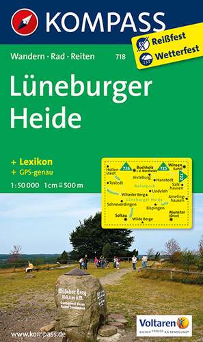 Lüneburger Heide 1 : 50 000 de Kompass-Karten Gmbh