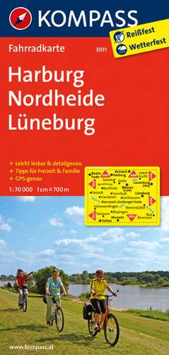 Harburg - Nordheide - Lüneburg 1 : 70 000 de KOMPASS-Karten GmbH