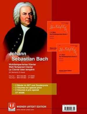 Das Wohltemperierte Klavier / 2Bde. de Johann Sebastian Bach