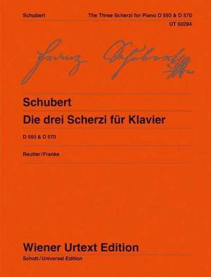 Die drei Scherzi für Klavier de Franz Schubert