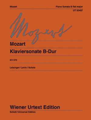 Klaviersonate B-Dur de Wolfgang Amadeus Mozart