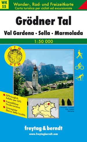 Südtirol 05 Grödner Tal, Val Gardena. Sella, Marmolada 1 : 50 000