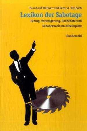 Lexikon der Sabotage de Bernhard Halmer