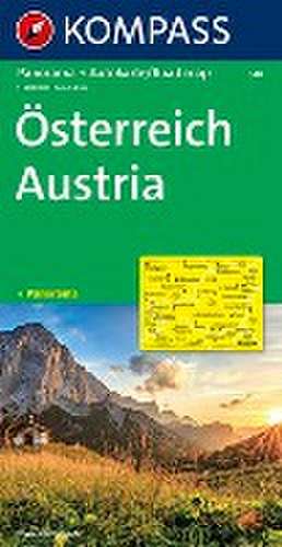 KOMPASS Autokarte Österreich, Austria 1:600.000 de KOMPASS-Karten GmbH