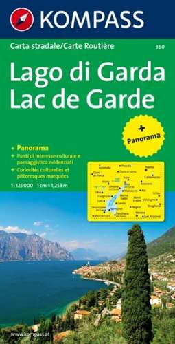 Gardasee - Lago di Garda 1:125000 de Kompass-Karten Gmbh