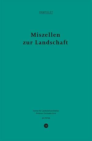 Miszellen zur Landschaft