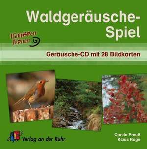 Waldgeräusche-Spiel. CD und 28 Bildkarten