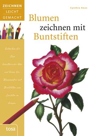 Blumen zeichnen mit Buntstiften de Cynthia Knox