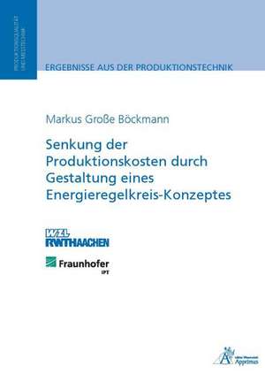 Senkung der Produktionskosten durch Gestaltung eines Energieregelkreis-Konzeptes de Markus Große Böckmann