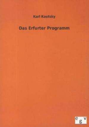 Das Erfurter Programm de Karl Kautsky