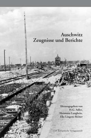 Auschwitz de H. G. Adler