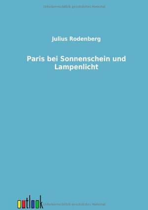 Paris bei Sonnenschein und Lampenlicht de Julius Rodenberg