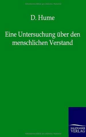 Eine Untersuchung über den menschlichen Verstand de D. Hume