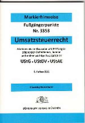 UMSATZSTEUERRECHT Dürckheim-Markierhinweise/Fußgängerpunkte für das Steuerberaterexamen de Thorsten Glaubitz