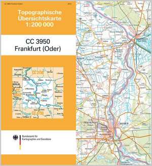 Topographische Übersichtskarte CC3950 Frankfurt (Oder) 1 : 200 000