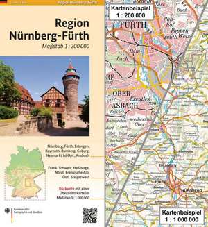 Regionalkarte 1 : 200 000 Blatt Nürnberg-Fürth