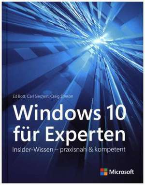 Windows 10 für Experten de Ed Bott