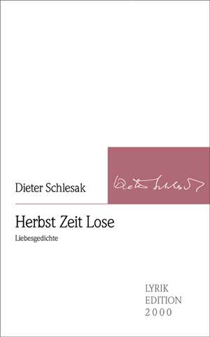 Herbst Zeit Lose de Dieter Schlesak