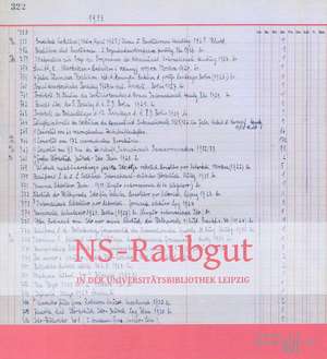 NS-Raubgut in der Universitätsbibliothek Leipzig de Cordula Reuß