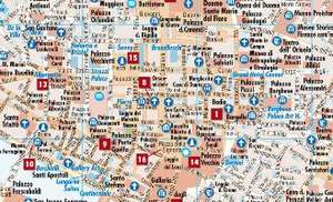 Florence / Firenze 1 : 7 000. City Center Map