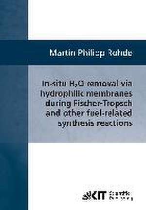 In-situ H2O removal via hydorphilic membranes during Fischer-Tropsch and other fuel-related synthesis reactions de Martin Philipp Rohde