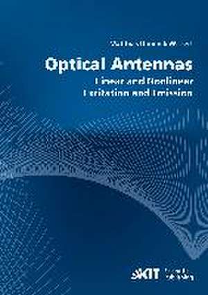 Optical antennas : linear and nonlinear excitation and emission de Matthias Dominik Wissert