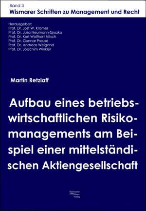 Aufbau eines betriebswirtschaftlichen Risikomanagements am Beispiel einer mittelständischen Aktiengesellschaft de Martin Retzlaff