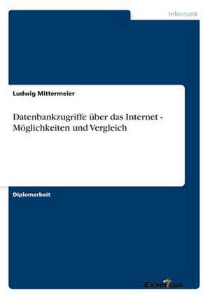 Datenbankzugriffe über das Internet - Möglichkeiten und Vergleich de Ludwig Mittermeier