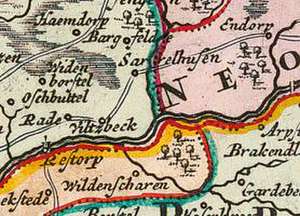 Historische Karte: Holstein mit den Herzogtümern Stormarn, Dithmarschen, Wagrien und Holstein im Jahr 1712 de Johann B Homann