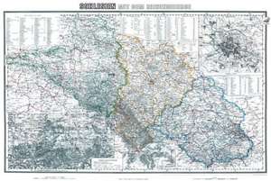 Historische Karte: Schlesien mit dem Riesengebirge, um 1890 (plano) de Friedrich H. Handtke