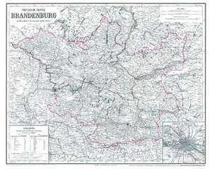 Historische Karte: Provinz Brandenburg 1863 (plano)