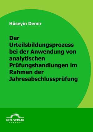 Der Urteilbildungsprozess Bei Der Anwendung Von Analytischen PR Fungshandlungen Im Rahmen Der Jahresabschlusspr Fung: Rekrutierung Und Freistellung de Hüseyin Demir