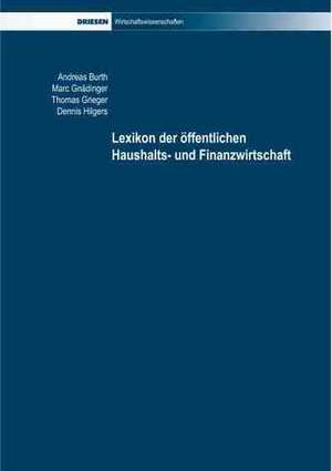 Lexikon der öffentlichen Haushalts- und Finanzwirtschaft de Andreas Burth