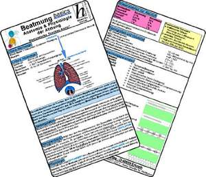 Beatmung basics - Anatomie & Physiologie der Atmung - Medizinische Taschen-Karte de David Schott