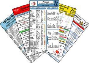 Arztpraxis Karten-Set - praktisches Set mit Laborwerten, Medikamenten-Haltbarkeit, Reanimation, EKG Auswertung & med. Abkürzungen