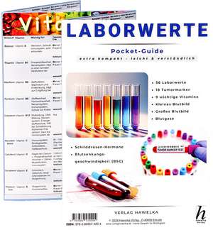 Laborwerte - extra kompakt & leicht verständlich - Pocket-Guide - Faltkarte A5 - Patienten-Ratgeber & Fachliteratur de Uwe Verlag Hawelka