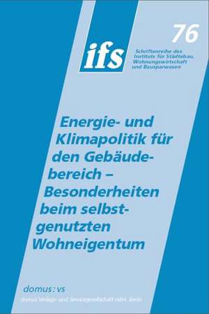 Oswald, E: Energie- und Klimapolitik für den Gebäudebereich