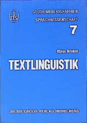 Textlinguistik de Klaus Brinker