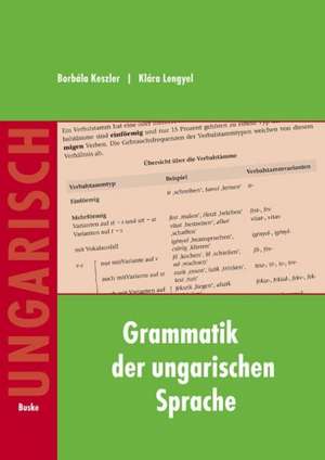 Ungarische Grammatik de Borbála Keszler