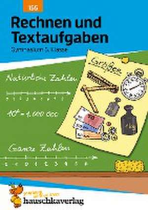 Rechnen und Textaufgaben - Gymnasium 5. Klasse, A5-Heft de Susanne Simpson