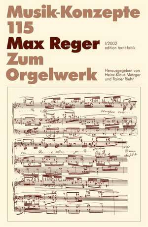 Max Reger de Gerd Zacher