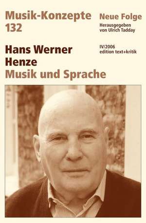 Hans Werner Henze de Ulrich Tadday