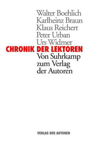 Chronik der Lektoren de Karlheinz Braun