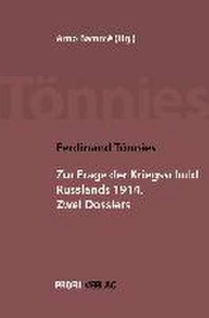 Die Frage der Kriegsschuld Russlands 1914 de Arno Bammé